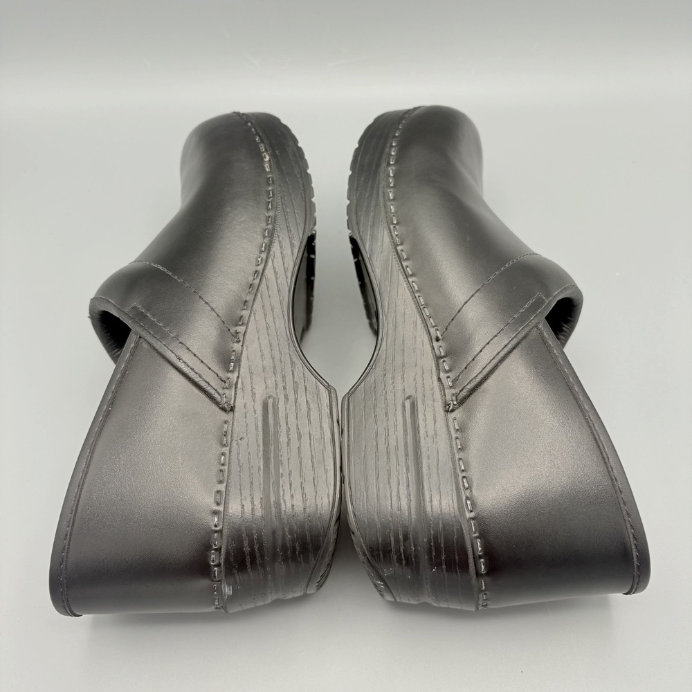 Dansko Clog Womens EU 40 Wide US 9/9.5 Black Leather Professional Nursing *Read - Picture 6 of 10